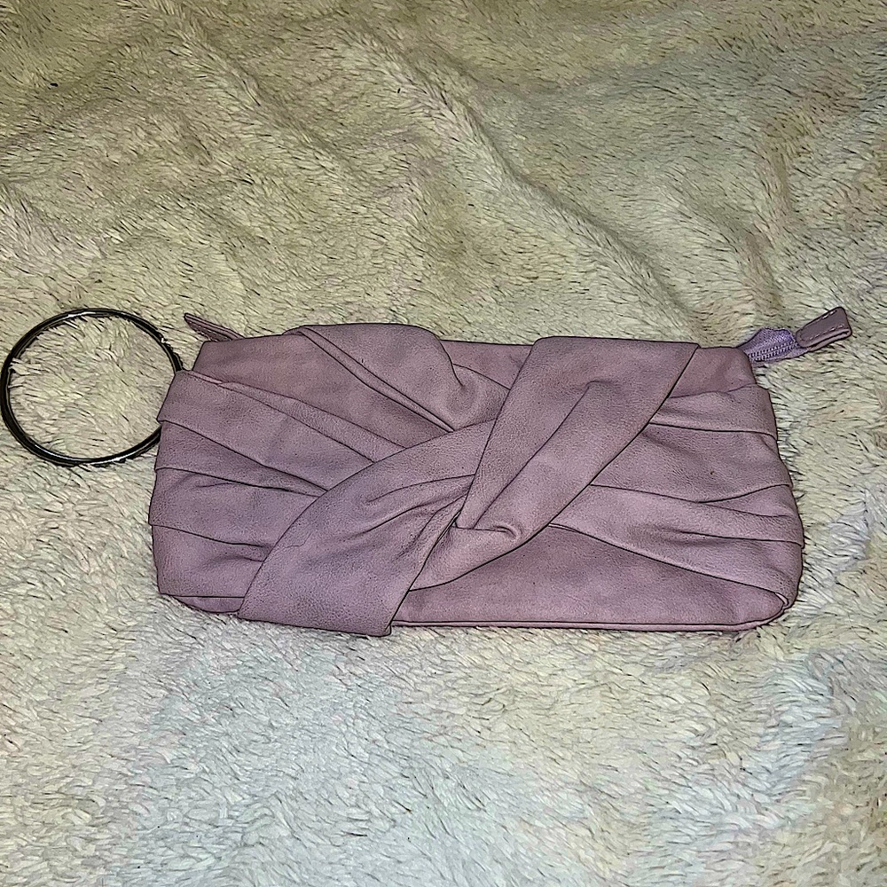 Aldo Light Purple Wallet Clutch with Ring